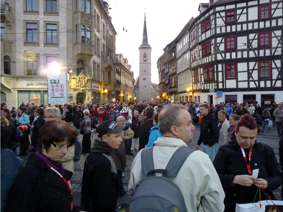 Naumburger pilgerten zum Heiligen Vater nach Erfurt (Foro: Karl-Franz Thiede)